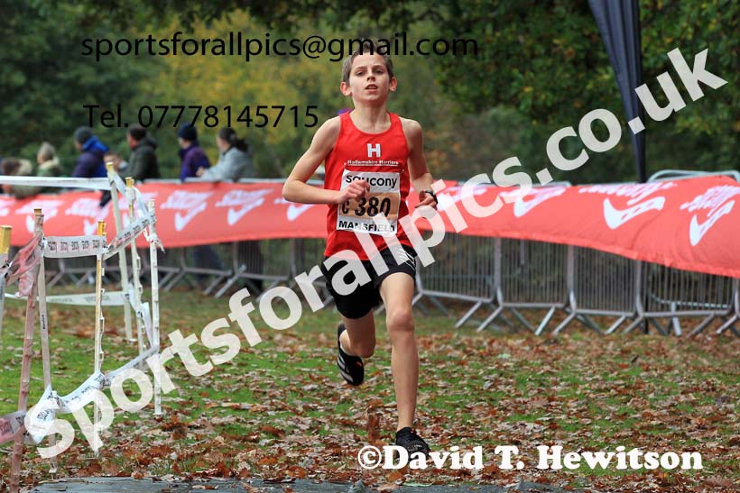 Boys Under-13s, 2022 National Cross Country Relays, Berry Hill Park, Mansfield.  Photo: David T. Hewitson/Sports for All Pics